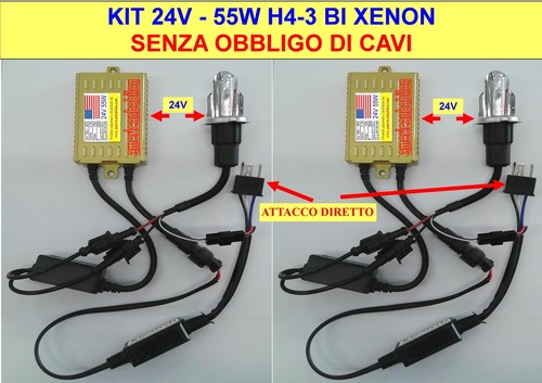 Kit xenon 24v 55w bi - 55w,